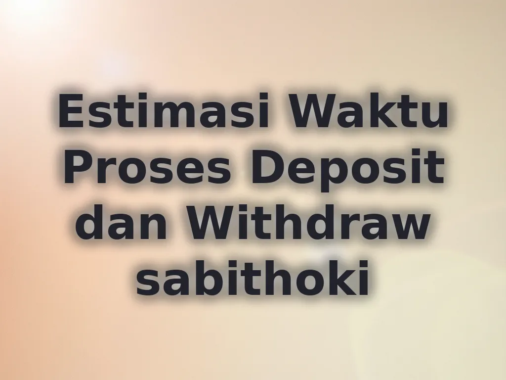 Waktu Transaksi sabithoki